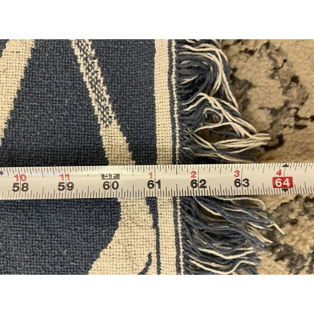 VTG Country Classic Golf Tapestry Throw Blanket Fringe Plaid Sports Decor